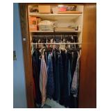 CONTENTS OF BEDROOM CLOSET: WOMEN