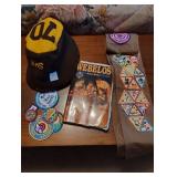 RHS WOOL HAT, GIRL SCOUT SASH & PATCHES,
