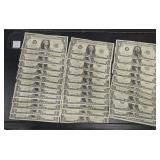 (35) JOSEPH BARR SIGNED US ONE DOLLAR BILL NOTES