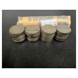 FULL ROLL WAR NICKELS VARIOUS YEARS