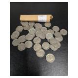 FULL ROLL DATED BUFFALO NICKLES VARIOUS YEARS
