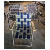 (3) ALUMINUM AND CANVAS FOLDING CHAIRS