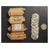 (4) FULL ROLLS HALF DOLLARS (ONE FULL ROLL