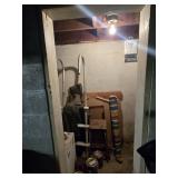 CONTENTS OF BASEMENT ROOM: PAINT, KOHLER, BEACH