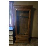 WOODEN GUN CABINET (NO KEY)
