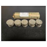 FULL ROLL MERCURY SILVER DIMES MIXED YEARS