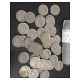 FULL ROLL BUFFALO NICKELS MIXED YEARS