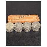 FULL ROLL WASHINGTON SILVER QUARTERS MIXED YEARS
