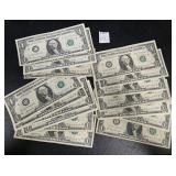 (20) ONE DOLLAR US TREASURY SIGNATURE NOTES