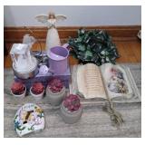 HOME DECORATIONS: CANDLE DECOR, ANGLES, CRYSTAL