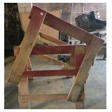 WOODEN SAW HORSES