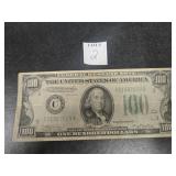 ONE HUNDRED DOLLAR BILL SERIES 1934 US FED NOTE