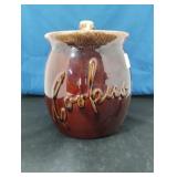 HULL U.S.A. STAMPED COOKIES JAR APPROX 7'