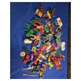 ASSORTMENT OF CHILDRENS TOYS: CARS, SNOOPY, ETC.