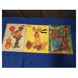 PLAYSKOOL, CONNOR TAU & WALT DISNEY WOODEN PUZZLES