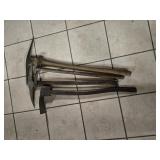 (4) WOOD HANDLED PICK AXES