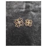 (2) 10K PINS WITH COLORED STONES