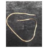 9.11G 14K ITALY MARKED HERRINGBONE STYLE CHAIN