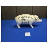 CAST IRON PIGGY BANK WM MOLAND'S SONS