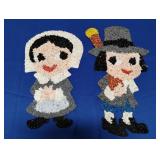 (2) PILGRIM POPCORN MOLDS (MALE & FEMALE)
