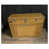 GRIZZLY WOODEN OAK MACHINEST CHEST 14 DRAWER