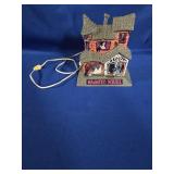 VINTAGE PLASTIC PLUG IN HAUNTED HOUSE APPROX 7'