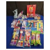 PEZ DISPENSERS, MCDONALDS NUGGET HAPPY MEAL TOY,