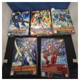 (5) 1/144 SCALE BAN DIA ACTION FIGURE MODEL KITS