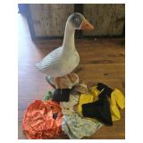 CEMET YARD DUCK WITH CLOTHES