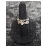 (2) STERLING SILVER BAND STYLE RINGS SIZE 8.5 &