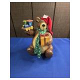 WOODEN DECORATIVE CHRISTMAS BEAR APPROX 10'