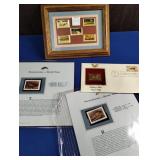 AMERICA THE BEAUTIFUL FRAMED STAMP COLLECTION,