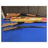 (3) RED RYDER BB AND (1) DAISY BB GUNS