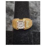 10K GOLD FILLED MEN'S RING SIZE 7