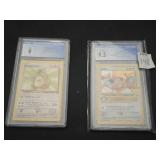 CGC GRADED 9.5 GEM MINT AND 9 MINT POKEMON CARDS