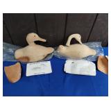 WHISTLING SWAN & DUCK DECOYS (PAINT YOUR OWN)
