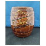 COOKIES BARREL (NO LID) *PAINT ON SIDE, SEE PHOTOS