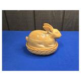 VINTAGE L.E. SMITH RABBIT COVERED DISH APPROX 6'