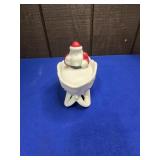 WESTMORELAND GLASS SANTA SLEIGH CANDY DISH