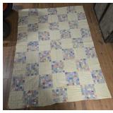 HAND-MADE CHILDREN'S QUILT 62' X 84'