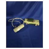 JAPAN MARKED SPECIAL GREEN TIN CAR WITH REMOTE