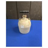 CORKED STONEWARE JUG WITH HANDLE APPROX 6'