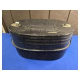 FISK SPECKLED ENAMEL ROASTER