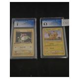 CGC GRADED NM/MINT 8 & NM/MINT + 8.5 POKEMON CARDS
