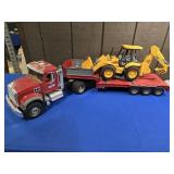BRUDER MADE IN GERMANY 4CX EXCAVATOR & HAULER