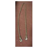 12' 1/2' CHAIN WITH CROSBY LAUGHLIN HOOKS
