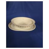 CORELLE BUTTERFLY GOLD SERVING BOWLS & PLATTER