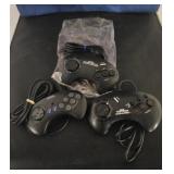 (3) SEGA CONTROLLERS INCLUDING MEGAFIRE