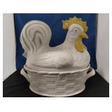 CARBONE ROOSTER PORCELAIN SOUP TURRINE
