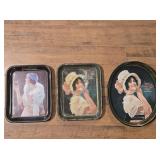 (3) COCA-COLA SERVING TRAYS